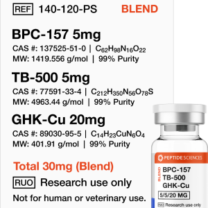 BPC-157, TB-500, GHK-Cu 30mg (Glow Blend)